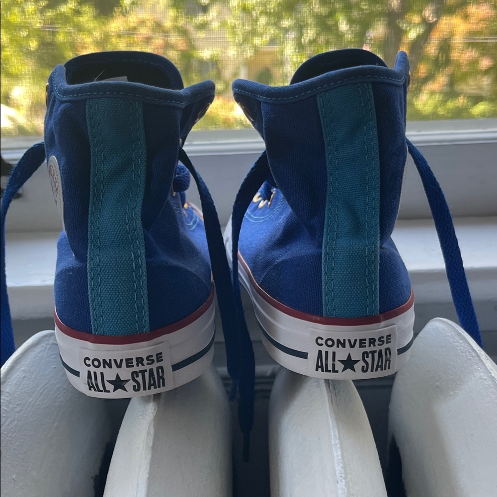 Converse Custom "MJ"High-Top Sneakers Sz 1 Youth - Picture 4 of 9
